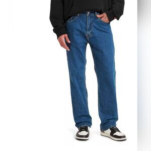 Levi's 505 Regular Classic Men's Dark Wash Straight Leg jeans Denim Size 30x34
